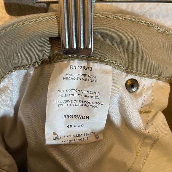 WRANGLER Khaki straight fix flex Flex size 40X30 - Picture 6 of 8